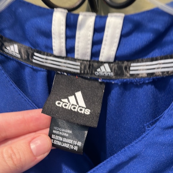 EUC Adidas KC Royals Sz XL Youth Blue Baseball Jersey MLB Kansas City - Picture 4 of 5